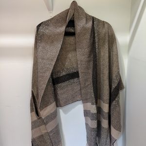 Madewell Brown Plaid Scarf
